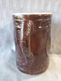 Brown Glazed Pottery Pitcher Vase