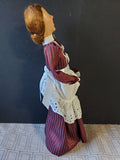 (P) Byers' Choice Carolers Signed "Woman with Cameo Pin" Figurine AS IS—READ DESCRIPTION CAREFULLY**