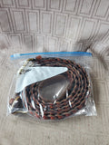 Pair of Woven Leather Belts—Women's Size Large/Size 38