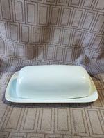 White Ceramic Butter Dish