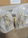 Brass Bathroom Trim Kit For Copper Pipe Extra Long P-Trap APPEARS UNUSED