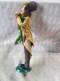 Signed Byers' Choice Caroler Man Holding Garland Figurine