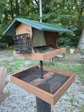 Wild Birds Unlimited Eco-Tough Classic Feeder w/Seed Catcher Tray on Post *Read Description*