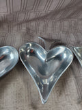 Set of Four Playing Card Suit Metal Snack Bowls