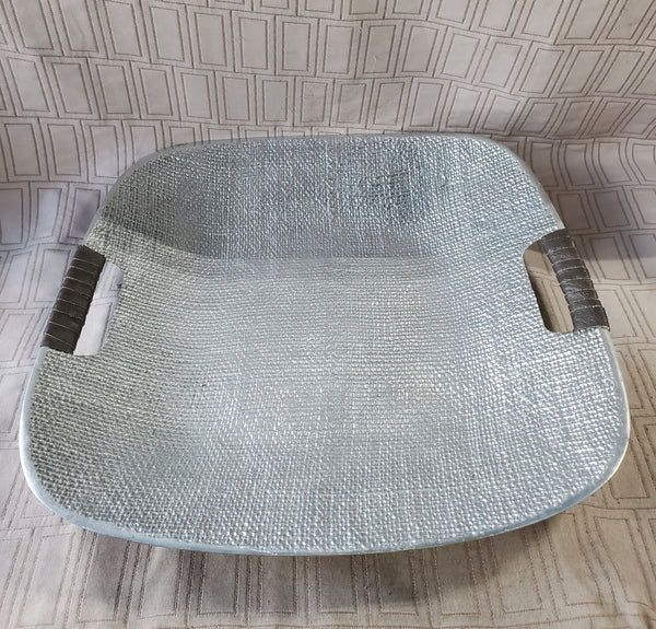 Joseph Abboud Cast Aluminum and Pewter Serving Tray