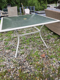 Square Outdoor Dining Table w/Glass Top