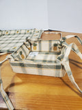 3 Piece Park Designs Pineapple Foldable Centerpiece Basket, Napkin Holder, and Tablerunner Set