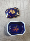 Limoges Cobalt Blue Trinket Box