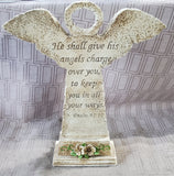 Resin Psalm 91:11 Angel Figurine