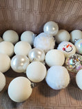 Christmas Ornament and Faux Snowball Lot