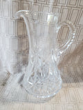Heavy Clear Glass Pitcher