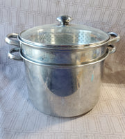 Stainless Steel Stock Pot with Steamer Insert