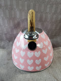 Masterclass Metal Pink Heart Teapot