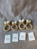 Set of 4 Leila's Linens Seashell Napkin Rings