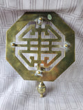 Brass Asian Inspired Wall Sconce