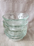 Set of 5 Clear Glass Berry Bowls