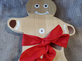 Wooden Gingerbread Man Cutting Board