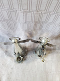 Pair of Silverplate Angel Figurines