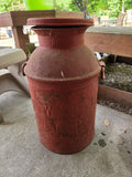 Large Vintage Steel Milk Can