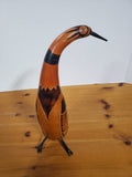 Carved Dried Gourd Bird Figurine