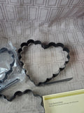 Set of 3 Williams-Sonoma Non-Stick Scalloped Heart Pancake Molds