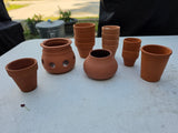 16 Piece Miniature Terracotta Pot Lot