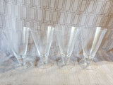 Set of 4 Clear Glass Pilsner Glasses (2 SETS AVAILABLE PRICED INDIVIDUALLY AT $10 EACH)