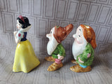 Walt Disney Productions Ceramic Snow White, Sleepy, and Bashful Figurine Set