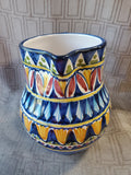 Signed Hand Painted Pottery Pitcher