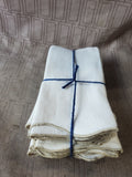 Set of 8 Scalloped Edge Fabric Napkins