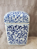 Blue and White Ceramic Trinket Box
