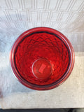 Ruby Red Glass Vase