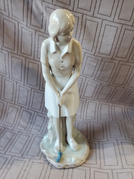 Ardault Golfing Woman Figurine