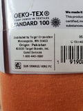 Pair of Room Essentials Sun Orange Jersey King Size Pillowcases UNUSED