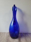 Hand Blown Cobalt Blue Glass Pitcher
