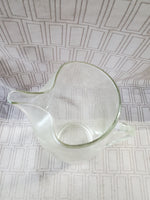 Clear Glass Engraved Pitcher