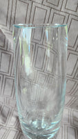 Heavy Clear Glass Vase
