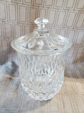 Heavy Clear Glass Biscuit Jar