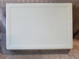 White Tropical Leaf Motif Melamine Serving Tray