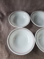 Set of 6 Corelle by Corning Striped Bowls