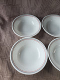 Set of 6 Corelle by Corning Striped Bowls