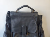 Black Leather Backpack