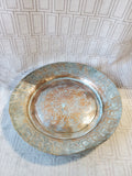 Vintage Hammered Copper Toned Metal Plate