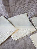 Set of 7 Cream Napkins