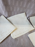 Set of 7 Cream Napkins