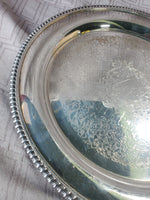 Webster & Wilcox Round Silverplate Serving Tray