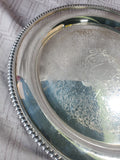 Webster & Wilcox Round Silverplate Serving Tray