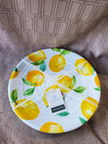 The Farmhouse Rachel Ashwell Melamine Lemon Dinner Plates APPEARS UNUSED