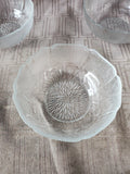 20 Piece Clear Glass Flower Petal Dish Set