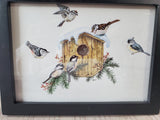 Framed "Joy" Bird Print